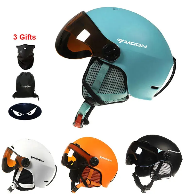 Cascos de esquí Casco de esquí de alta calidad Gafas PCEPS moldeadas integralmente Deportes al aire libre Esquí Snowboard Cascos de skate para unisex 231016