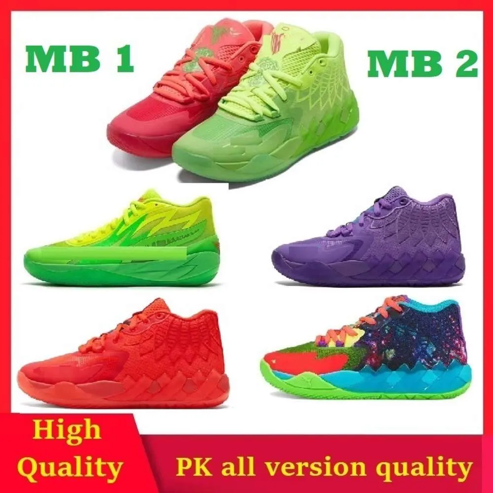 TOP Kids LaMelo Ball MB02 Rick Morty Men Basketball Shoes Sneakers For