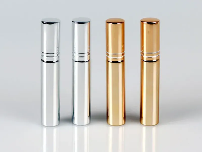 Fast shipping 10ml Metal Roller Bottle For  Oils UV Roll-on Glass Bottles 