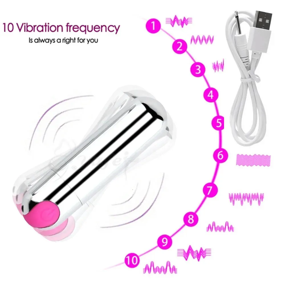 Adult Toys Ten Frequency Strong Shock Mini USB Charging Bullet Masturbation  Vibrators Egg For Women Breast Sucker Massager Nipple Sex 231017 From 8,72  € | DHgate