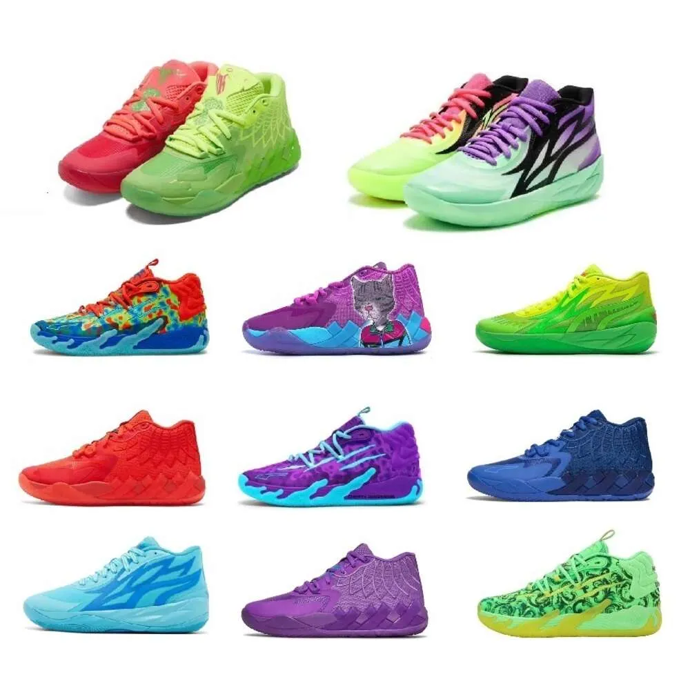 2023 Francia La Buy Mb03 y Guttermelo Hombres Zapatos de baloncesto Lamelo Ball Mb01 Lamello Ball Rick y Morty Mujeres Niños Zapato deportivo Trainner melo mello