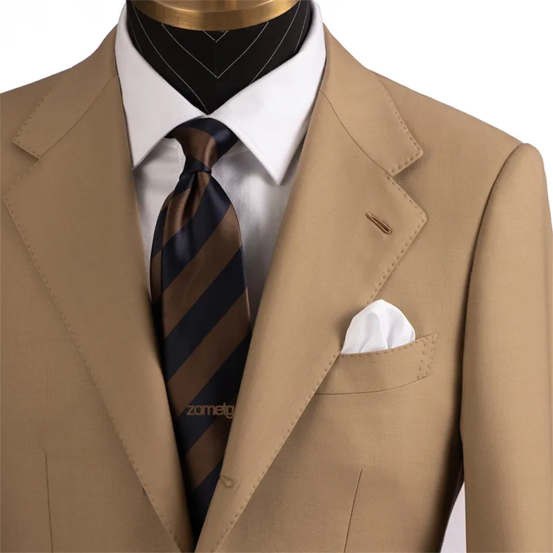 Gravatas masculinas gravatas de tira de camelo gravatas de negócios Zometg melhores gravatas masculinasZmtgN2528