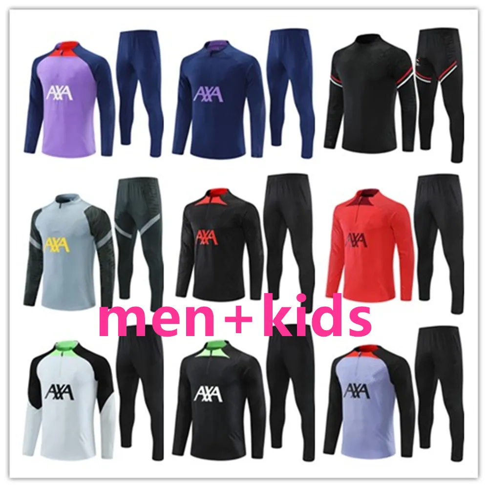 top voetbal trainingspak jerseys kit 22 2023 2024 voetbal jersey Mannen kinderen voetbal trainingspak trainingspak trainingspakken survetement voet chandal jogging kits se