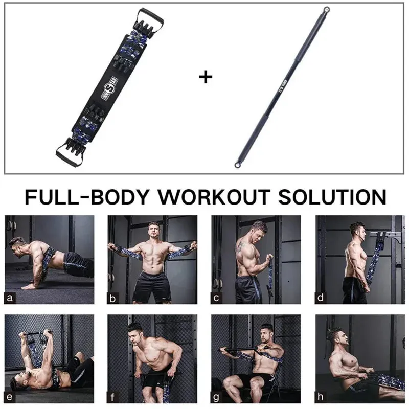 Resistance Bands INNSTAR Adjustable Bench Press Band With Workout Bar Push Up Elastice Portable Chest Expander Fitness Equipment 231016 From 57 67 DHgate