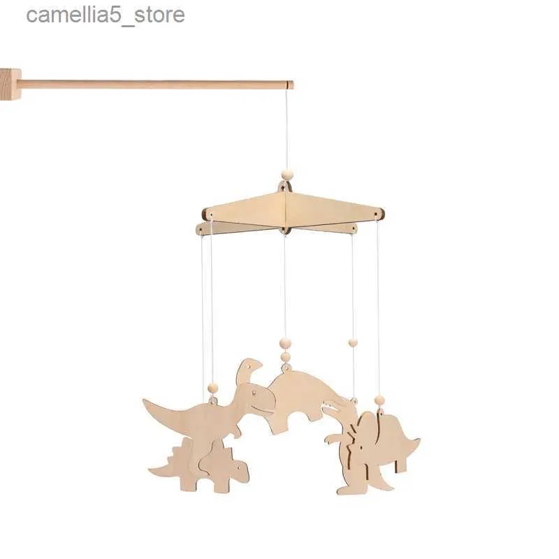 Mobiler# 2021 NYA BABY RATS BRACKET SET SPANDA CRIB MOBIL VÄGG BELL BELL BRACKET HANGING RATLES Toy Wood Holder Assembly Accessories Q231017