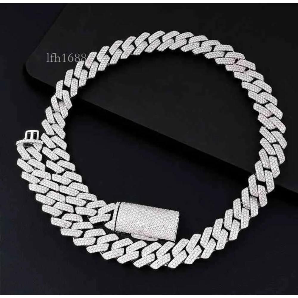 Aangepaste fijne sieraden heren Sterling/Hip-Hop/Hiphop Iced Out Diamond 14Kgold/10K/S armband ketting Moissanite Cubaanse Chian Lin