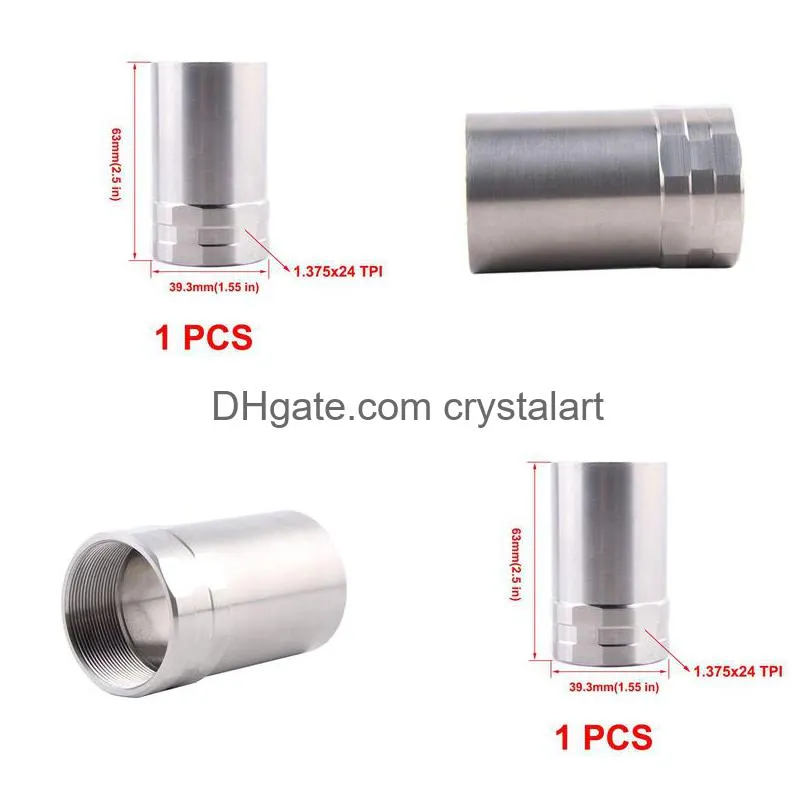 Titanium Thread Adapters Titanium Adapter Kit - 1.375x24 to 1/2x28 & 5/8x24 Thread, Durable ...