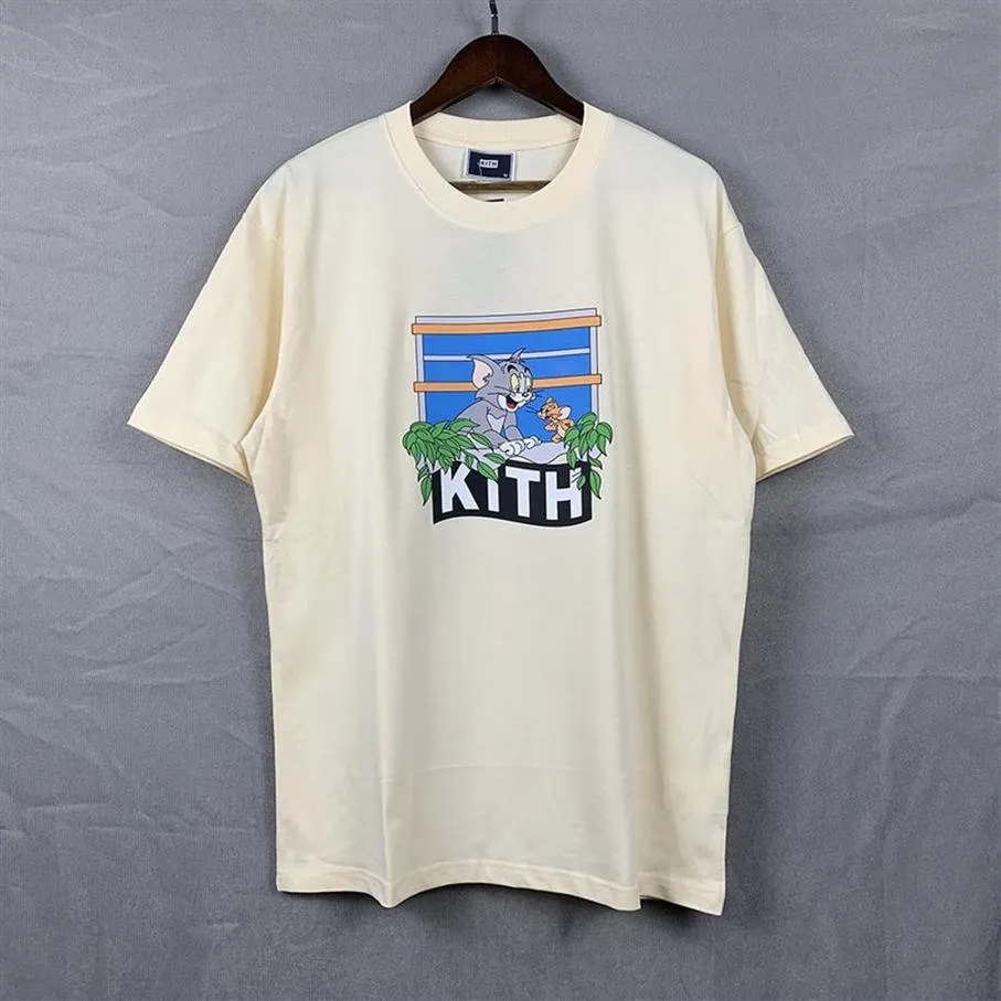Kith T Shirt Mens Designer T koszule TEE Trening Dyspores dla mężczyzn Owwrotne koszulki T-shirt 100%bawełny kith Tshirty vintage krótkie SL231V