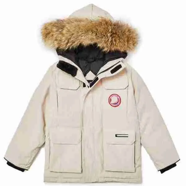 2023 Cappotto per bambini di marca Vestiti per bambini Cappotti Designer Piumino con cappuccio Piumini spessi Capispalla caldi Ragazza Ragazzo Ragazze designer Capispalla Bianco Anatra Giacche Maniche sono