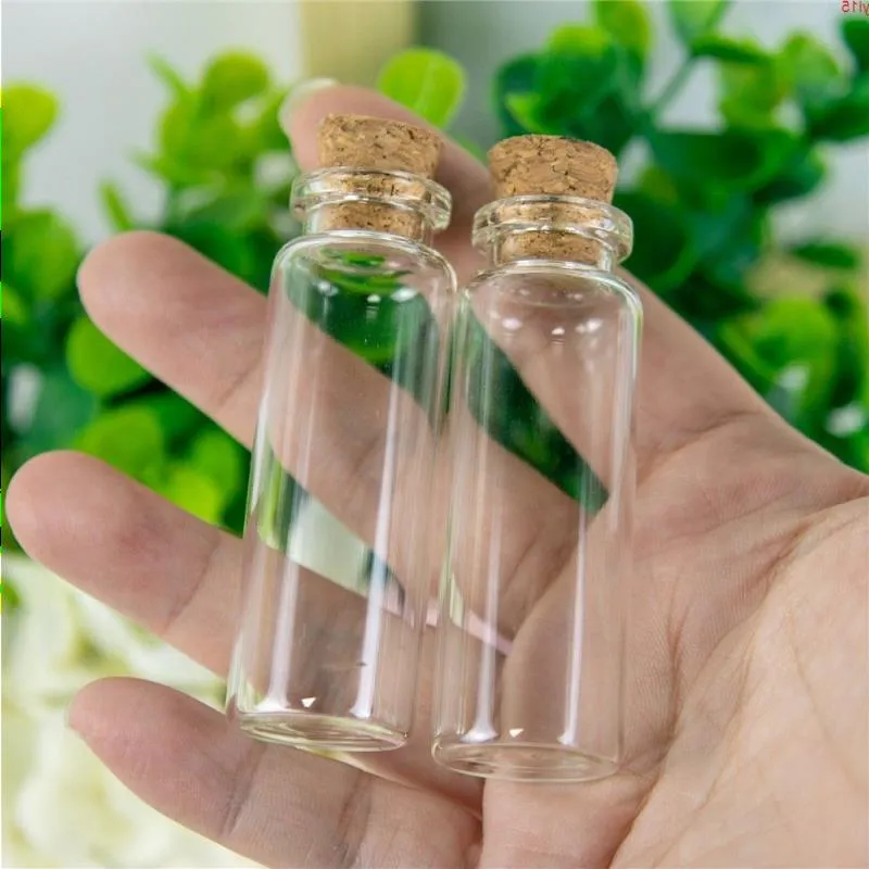 Frascos de perfume de vidro de 15ml pequenos artesanatos com rolhas 50pcs 22 * 65 * 125mm 15mlgood qty Mtxuw