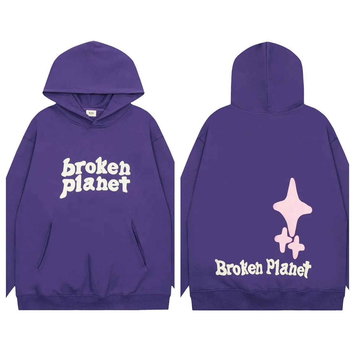 Ontwerper gebroken planeet broek tracksuit set vrouwen felpe felpa uomo y2k voor sudadera streetwear zwarte hoodie i