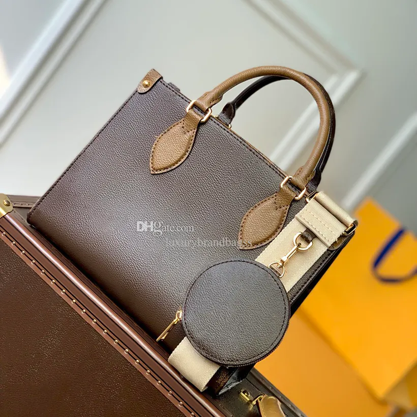 Canvas Mini Crossbody Bag for Women, 25cm Luxury Shoulder Bag, Top Quality Mini Tote Bag, Canvas Mini Shopping Bag, Women's Handbag On the go PM Canvas Mini Crossbody Bag for Women, 25cm Luxury Shoulder Bag, Top Quality Mini Tote Bag, Canvas Mini Shopping Bag, Women's Handbag On the go PM