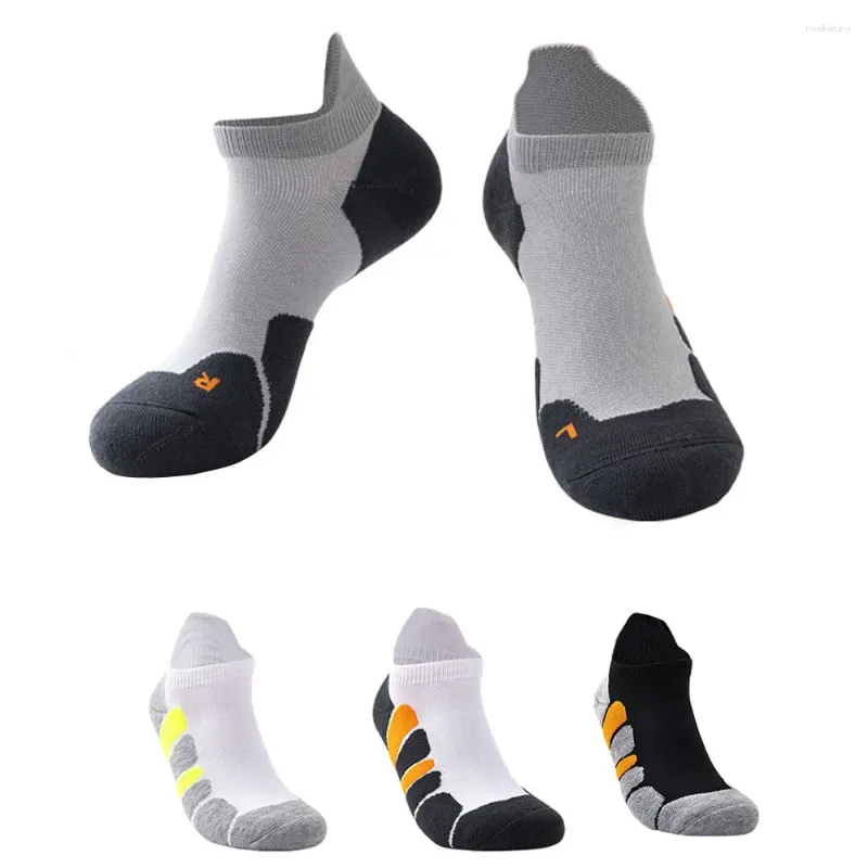 Herrensocken, sportlich, schnell trocknend, rutschfest, feuchtigkeitsableitend, kurze Röhre, für den Außenbereich, Damenhandtuch unten, niedriges Boot, 5 Paar