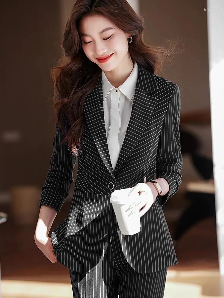 MACKENZIE SUITS Women's Formal Business Fashion Pinte Stripes Suit Set –  Divine Inspiration Styles