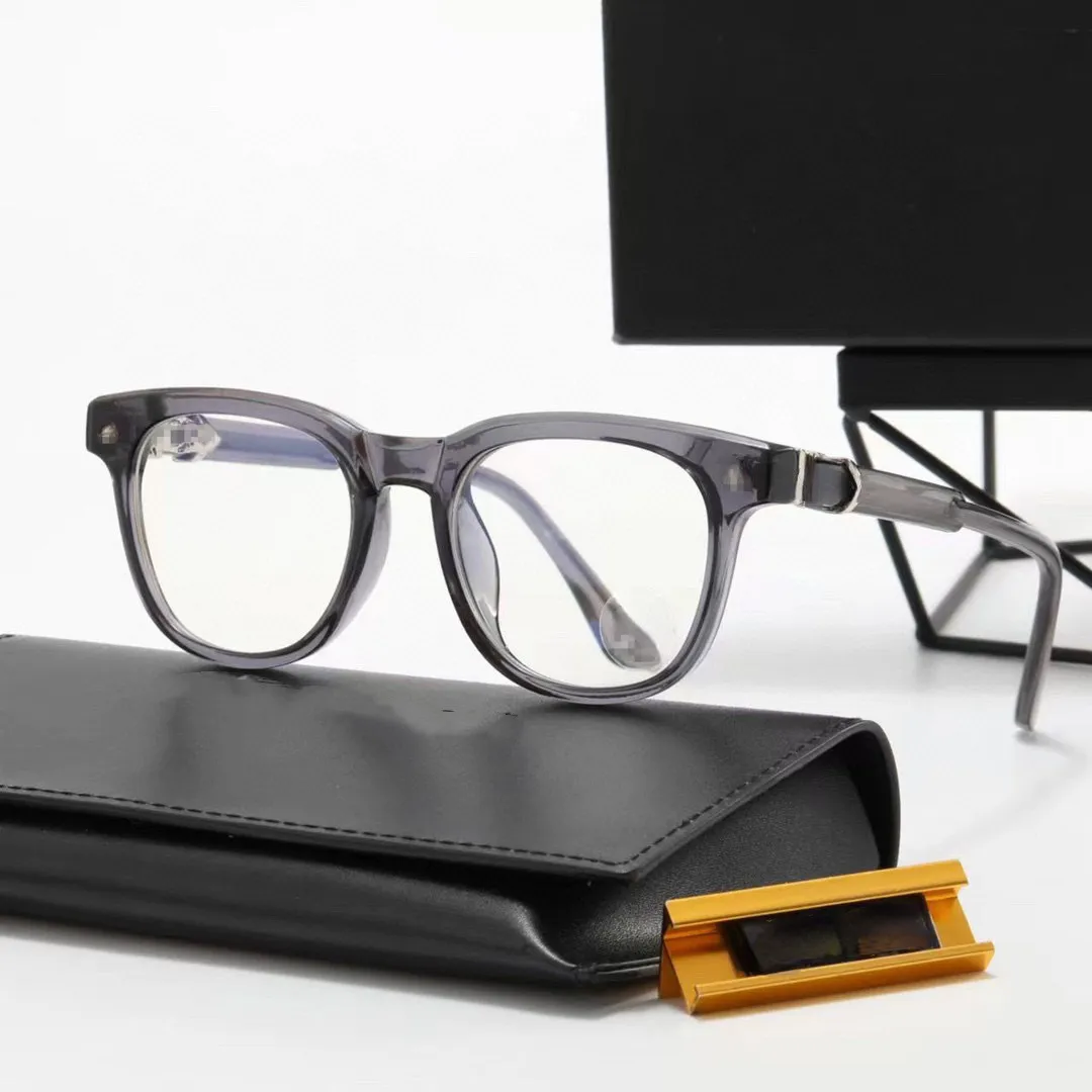 Unisex-Designerbrille, modische Kreuze, ovale Rahmen, flache Gläser