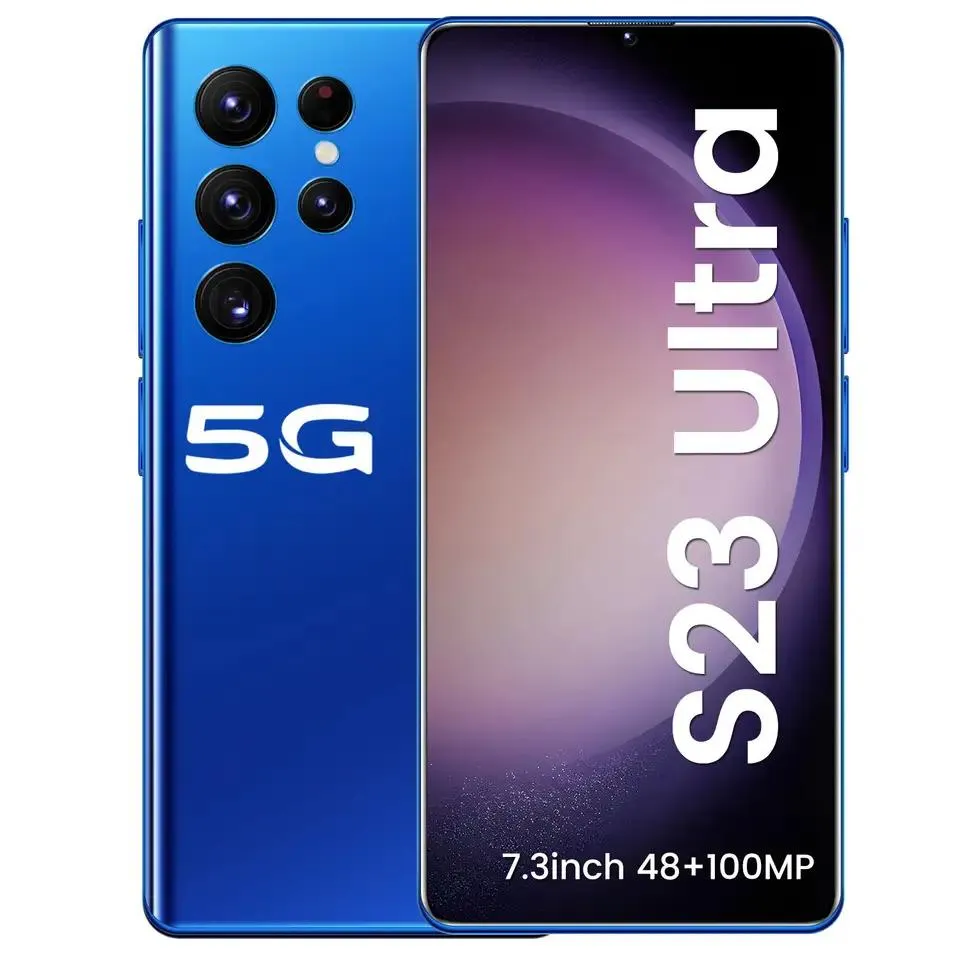 S23 Ultra Ultra Yüksek Hızlı 16GB+1TB 5G Akıllı Telefon 6.8 inç 48MP+10MP Snapdragon 8+2 Android 12 Akıllı Oyun Telefonu