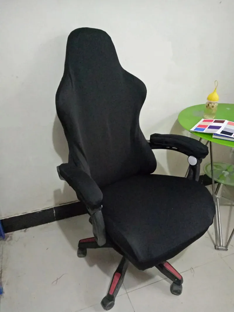 Coprisedia Elastico Con Braccioli Per Ufficio E Gaming – Morbido, Traspirante E Lavabile In Grigio