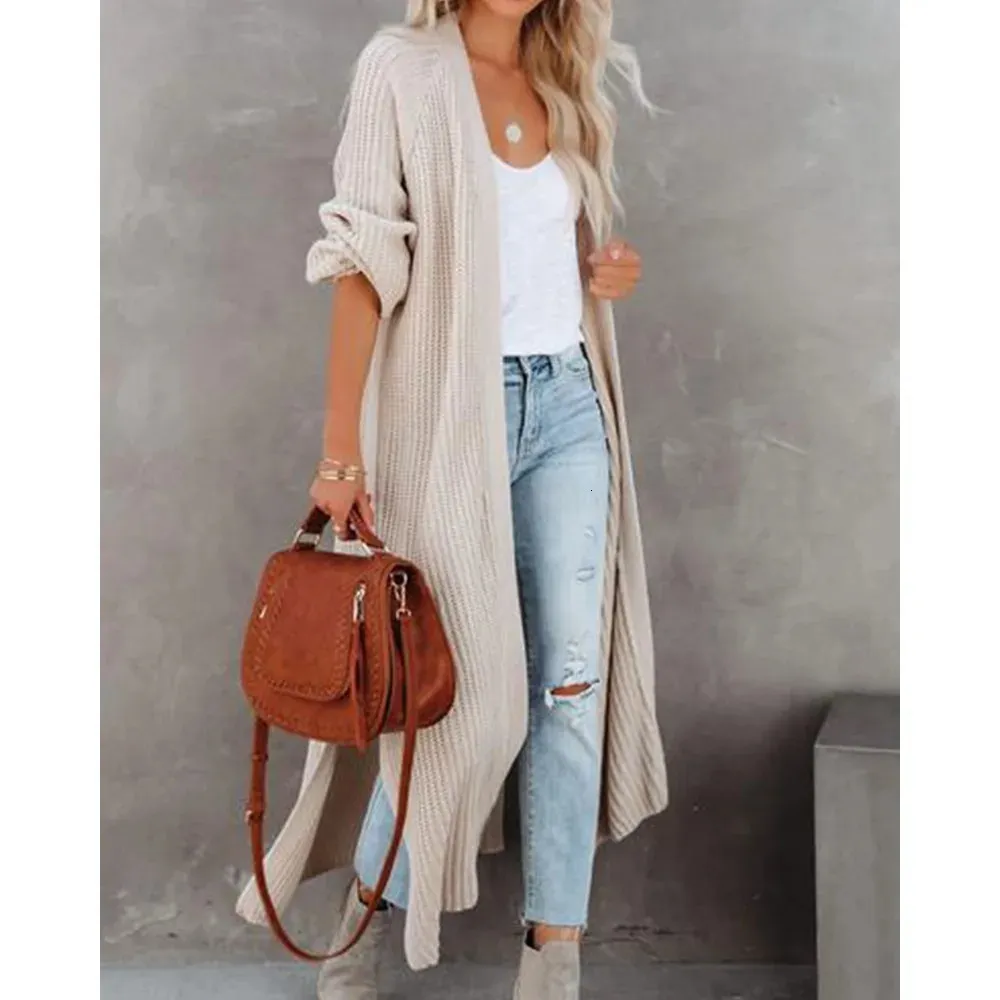 PASUDA Maglione Donna Invernale Maglia Collo Rotondo Elegante Manica Lunga Basic Pullover Sottile Morbido Leggero Casual Tinta Unita Elasticità Maglioni Per Autunno Inverno Primavera (Grigio, S - Foto 2