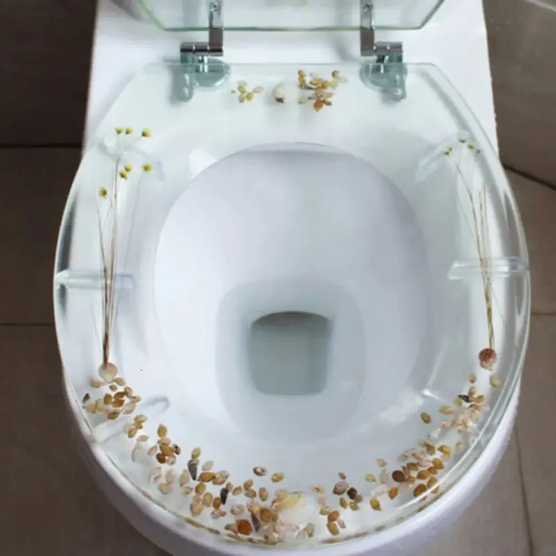 Siège De Toilette Vintage Beige/or Nacré - Plastique Résine - Occasion Avec Légères Usures - Forme Ronde