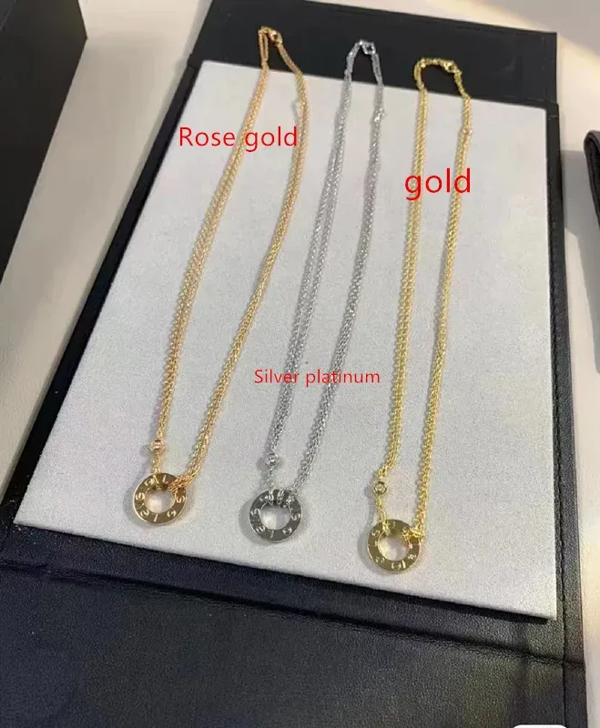 CARTER LOVE ketting 18K Diamond Rose goud Nieuw in luxe fijne sieraden ketting voor dames hanger Gold Heart Designer merk