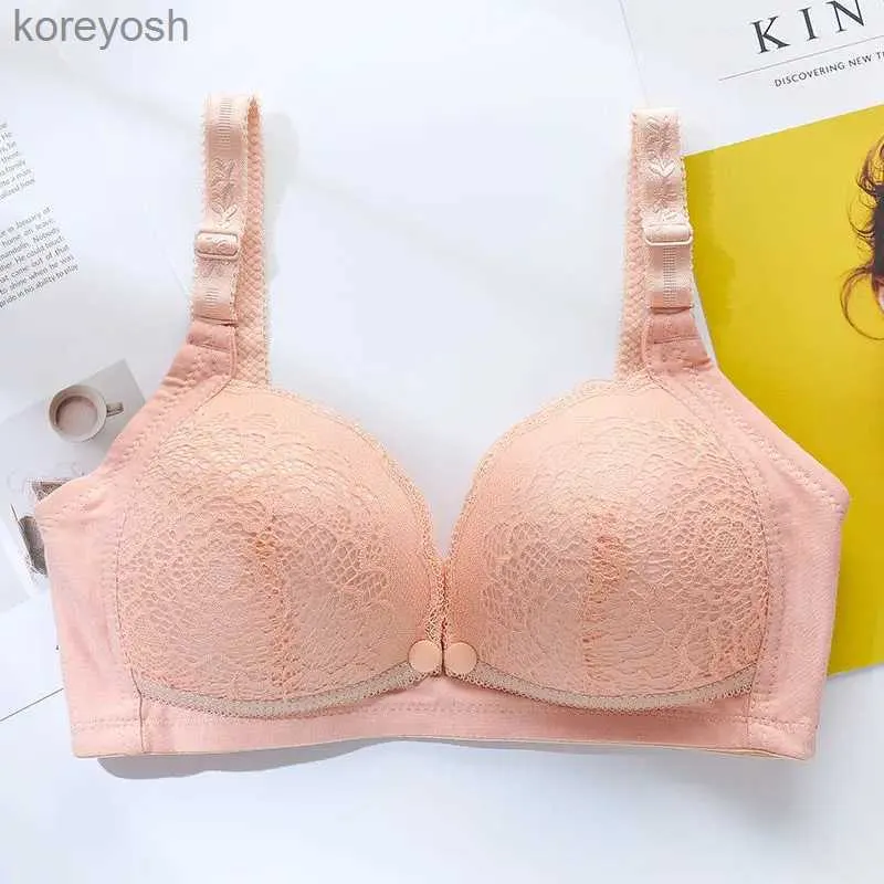 Intimo maternità all'ingrosso donne incinte reggiseno allattamento con fibbia aperta anteriore tinta unita reggiseno allattamento maternità con cuscinetti rimovibiliL231017