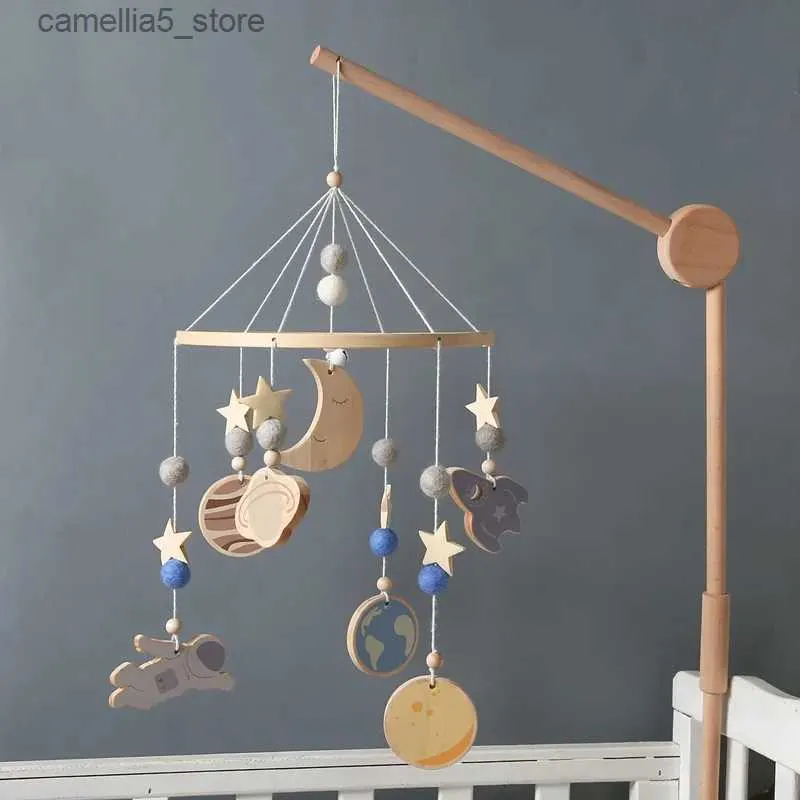 Mobiles# Babyrammelaars Wieg Mobiles Speelgoed 0-12 maanden Bel Speeldoos Pasgeboren Wieg Bed Bel Peuter Rammelaars Carrousel Voor Muzikaal Speelgoed Geschenken Q231017