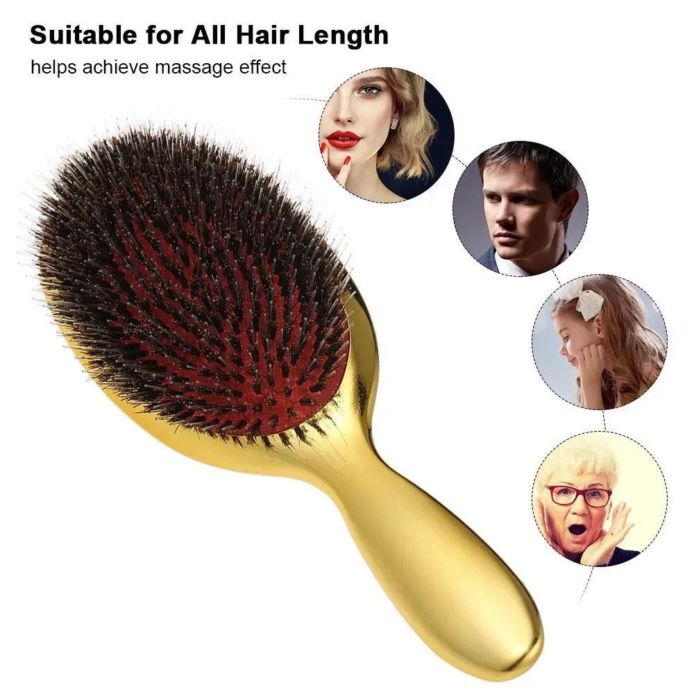 Women Hair Scalp Massage Comb Nylon Anti-static Hairbrush Wet Curly Detangle Hair Brush for Salon Hairdressing Styling Tools