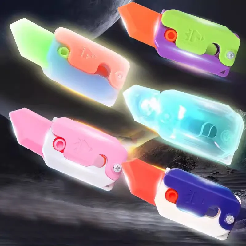 3D baskı fidget oyuncaklar bıçak turp bıçağı fidget duyusal oyuncaklar çocuklar için yetişkinler anksiyete stres rahatlama oyuncak