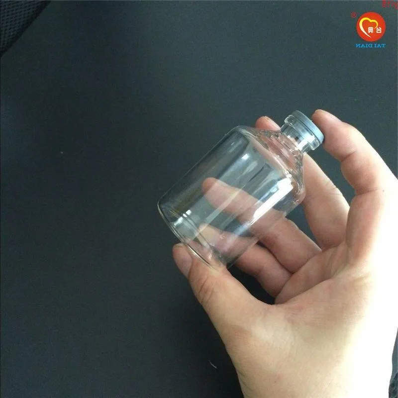 Bottiglie di vetro a tenuta stagna da 47 * 75 * 125 mm da 80 ml con tappo in gomma Fiale ecologiche in vasetti in silicone 24 pezzi buona quantità Kwcul