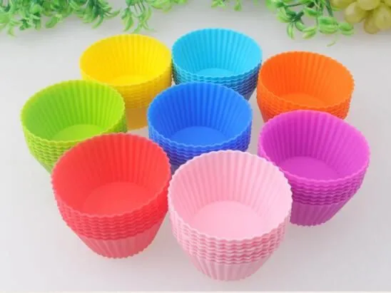 Silicone Muffin Cake Cupcake Cup Cake Mould Case Bakeware Maker Mold Tray Baking Jumbo