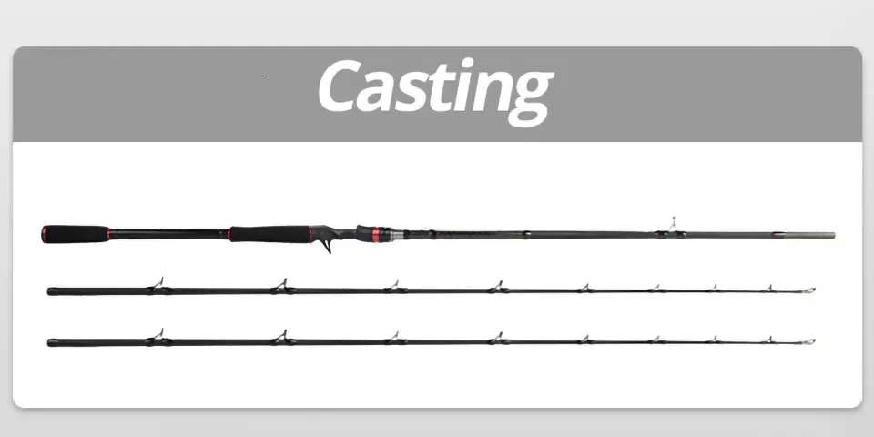 Versatile Boat Fishing Rods - Carbon Fiber Spinning & Baitcasting Rod ...