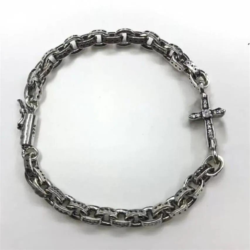 Moda pulseiras pulseira manguito para homens e mulheres tendência personalidade punk estilo cruz amantes presente hip hop jóias com caixa nrj1228287u