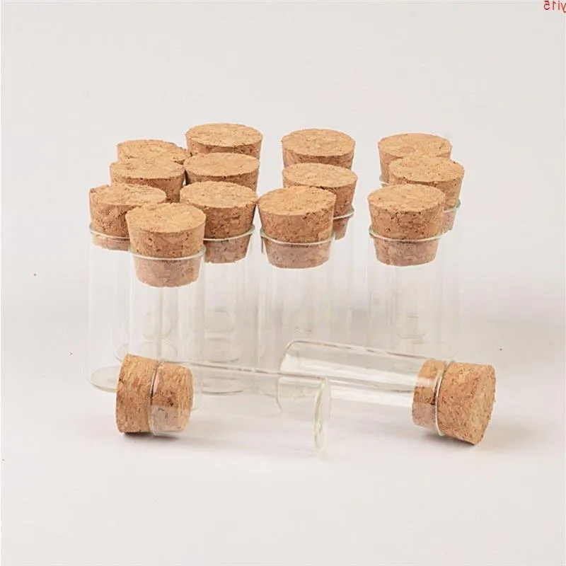 Mini Glass Jars with Corks 3ml 6ml wide-mouth Bottles Jar Storage for Sand Liquid Food 100pcs good qty Xnuma
