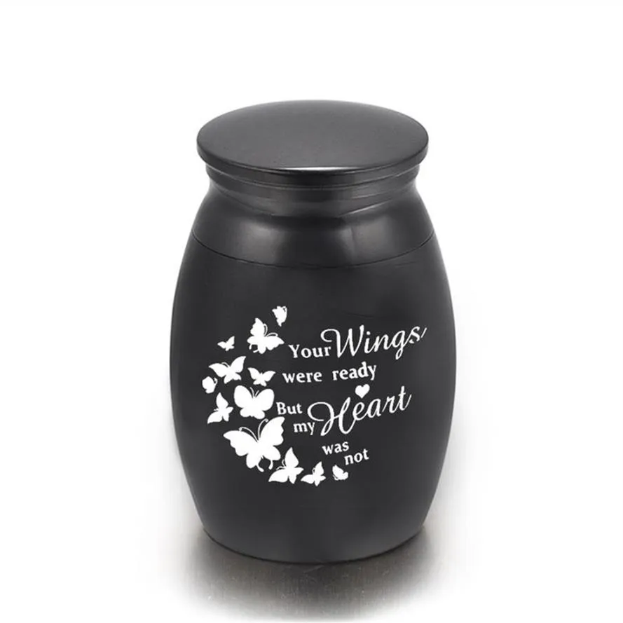 Small Keepsake Urns for Human Ashes Mini Cremation Urns for Ashes Memorial Ashes Holder-Your Wings were Ready 25 x 16 mm254F