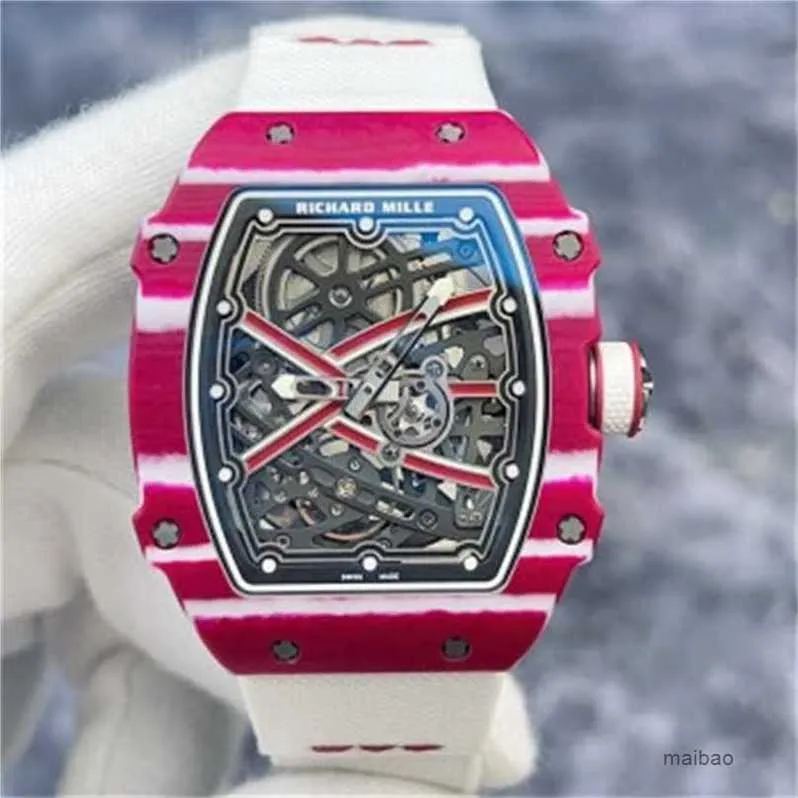 Orologio di design Richaremill orologi meccanici automatici vuoti con diamanti da uomo Orologio da polso in ceramica con zaffiro Orologi da polso meccanici svizzeri 2y6YHN