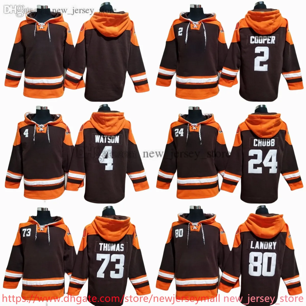 DIY 디자이너 Amari Cooper Hoodie Mens 키즈 여자 Deshaun Watson Myles Garrett 겨울 봉제 스웨터 후드 ins 패션 청소년 학생 봄과 가을 팀 후드.