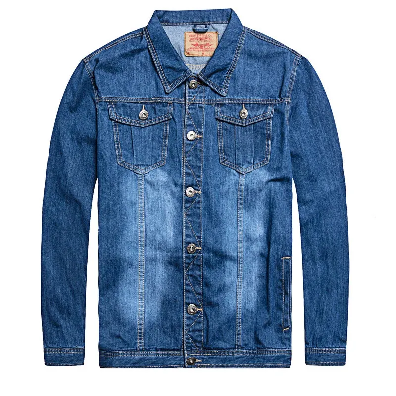 Jaquetas masculinas denim jaqueta homens oversized 6xl 7xl design de moda primavera grande tamanho roupas casual casaco masculino jean s 231013