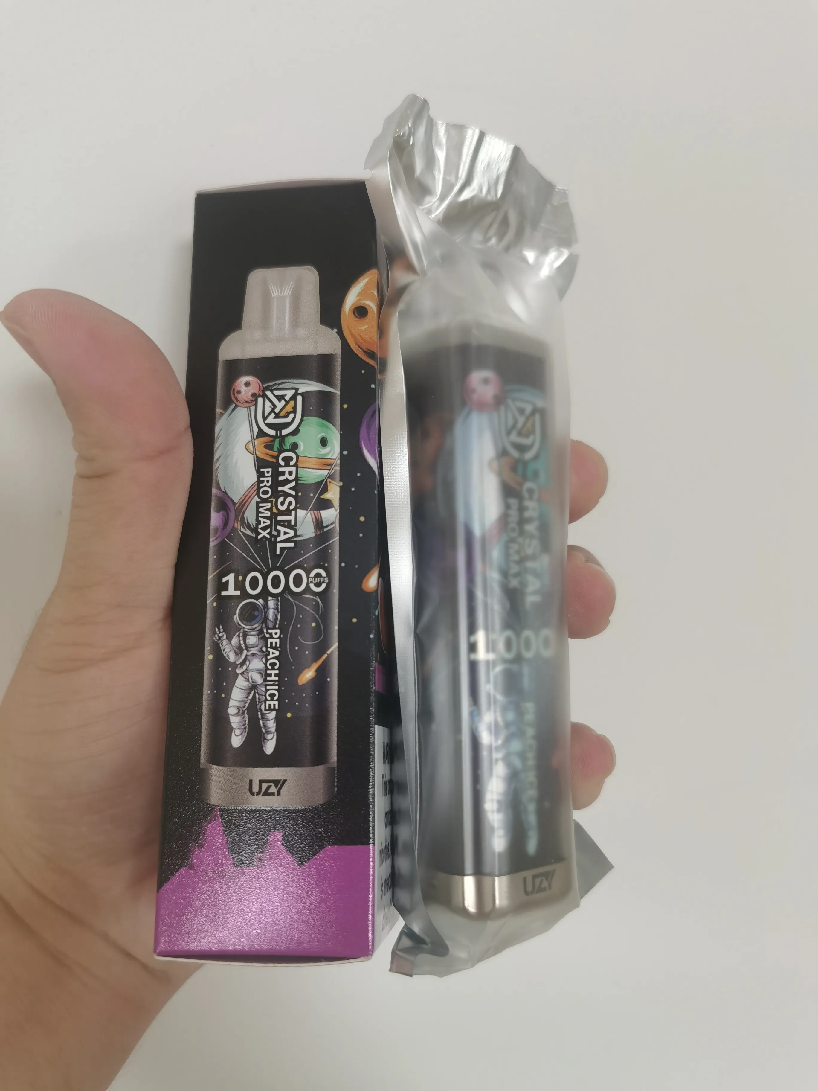 Original Crystal Pro Max Puff 10000 vape descartável vapes desechable vaper puff 10k 10000 UZY Pod E Bateria recarregável 650mAh 16ml Cigarros VS elux legend