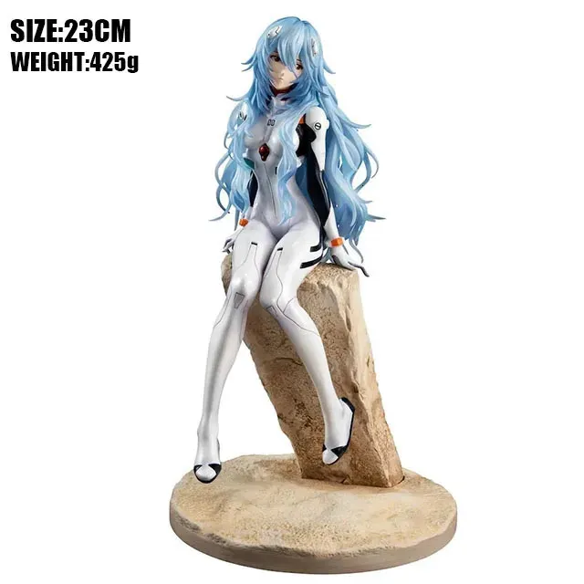 Set 2 Action Figure Ayanami Rei E Asuka Langley Soryu (20cm E 22cm) – Statue In PVC Da Collezione Anime