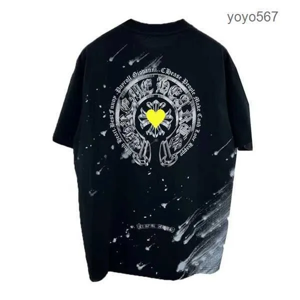 chromees hearts T-shirts Man t Chrome Summer Shirts Heart Tshirt