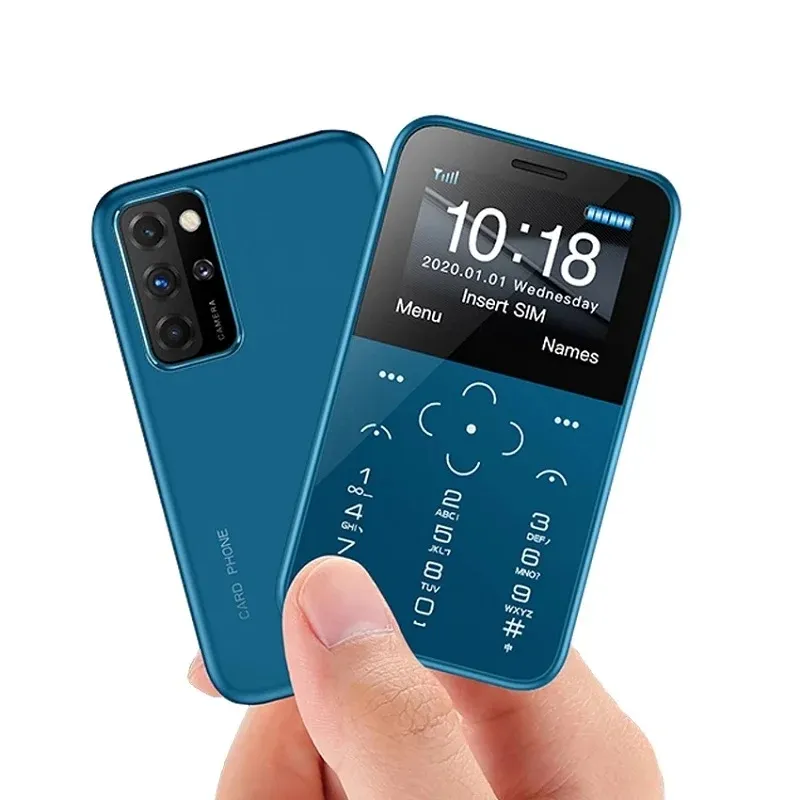 SOYES S10P Mini téléphone portable 1.77 pouces GSM 800mAh Ultra mince MP3 double SIM HD caméra lampe de poche clavier téléphone portable