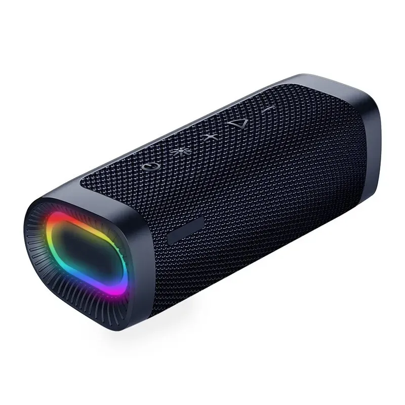 Portable Speakers Rockmia EBS-607 10W Super Bass Speaker Wireless Bluetooth 5.0 With RGB Light Powerful Boom Music Box 231017