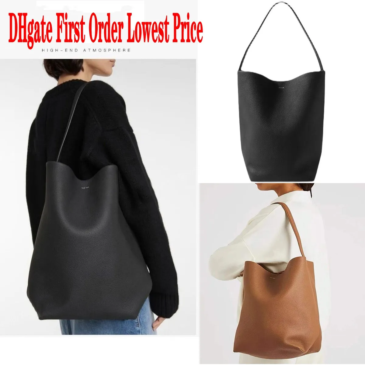 2 maten de rij draagtas voor dames Luxe handtas ontwerper schouderemmer Damestassen Echt leer pochette crossbody clutch Medium grote tas Trekkoord 20231