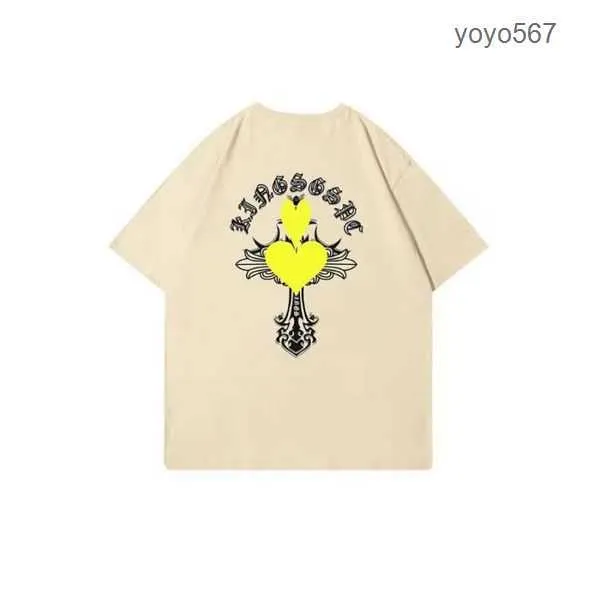 Chromees cuori T-shirt Uomo t Chrome Camicie estive Heart Tshirt Tee Ch Stampe Oversize traspirante Chromees Hearts Esshoodie PYEQ