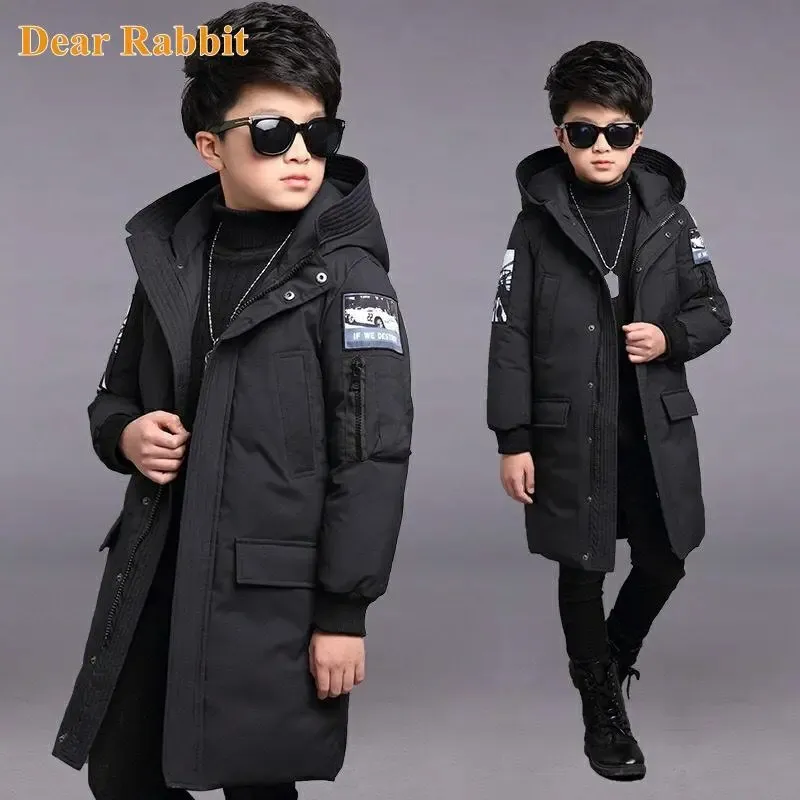 W dół płaszcz -30 stopnia dla dzieci kurtki zimowe dla dzieci ubranie duży chłopcy ciepło w dół bawełniany płaszcz zagęszczenie odzieży odzieży wierzchniej 231016