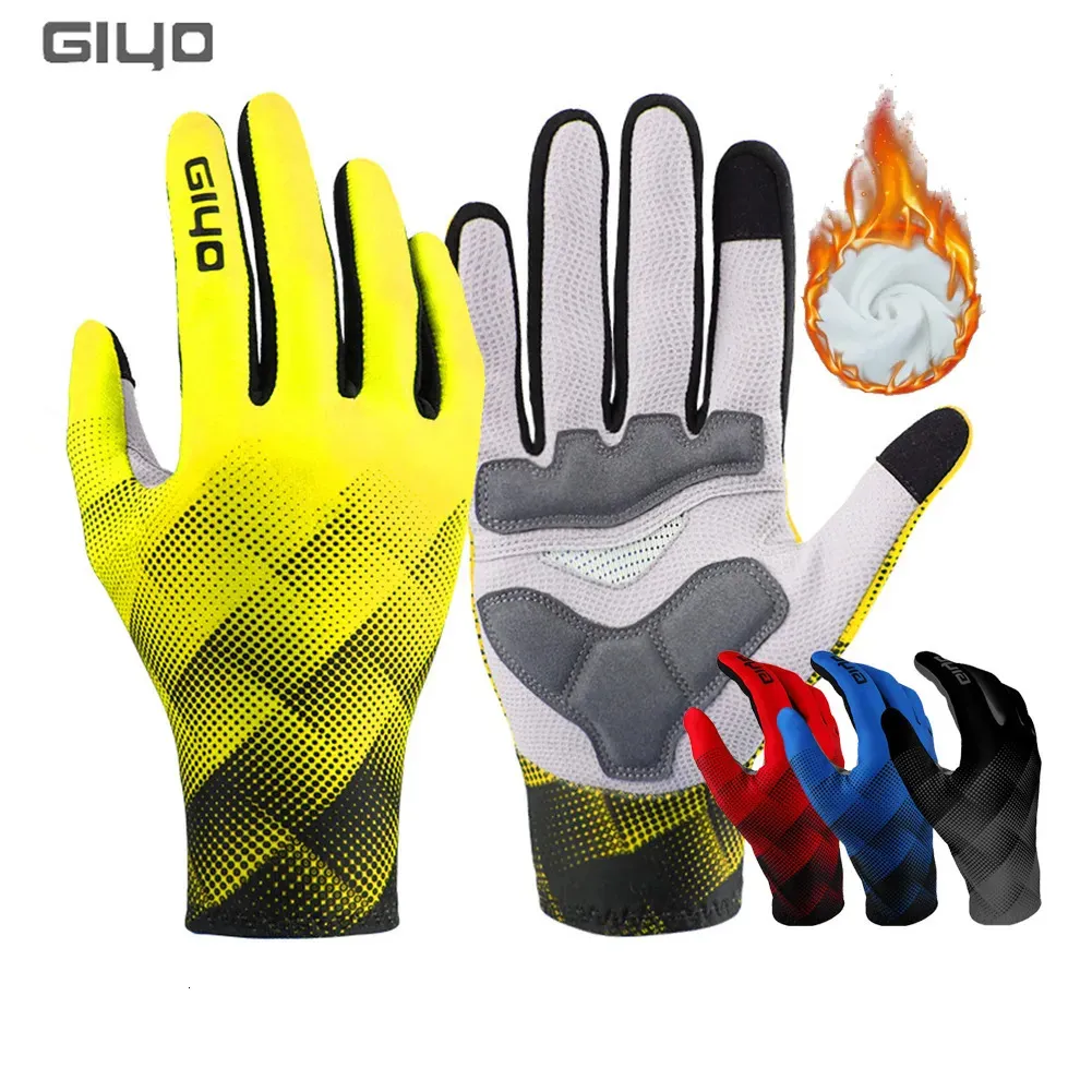 Ski Gloves Cycling for Men Winter Biking Full Finger Thermal Sports Motorcycle Dirt MTB Bike Riding Padded 231017