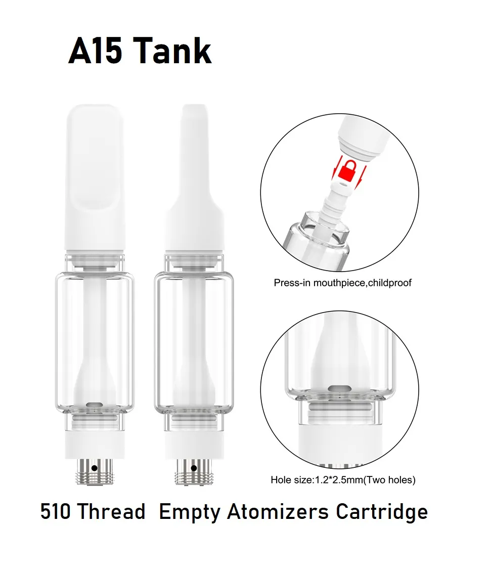 本物のベイプカートリッジ0.5ml 1ml蒸気剤カートリッジホワイトタンクセラミックコイル510スレッドアトマイザー使い捨て蒸気包装カスタムロゴ/ボックス