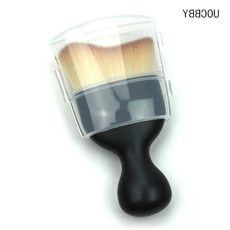 Contour Foundation Brush Cream Maquiagem makijaż szczotki luźne proszek wielofunkcyjny makijaż z przezroczystą pokrywką BFFDM