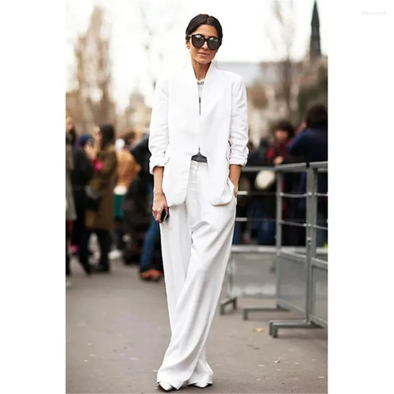 Женские брюки из двух предметов, льняной комплект, женский костюм, белое пальто в стиле ретро, куртка без пуговиц, женский пиджак из 2 предметов