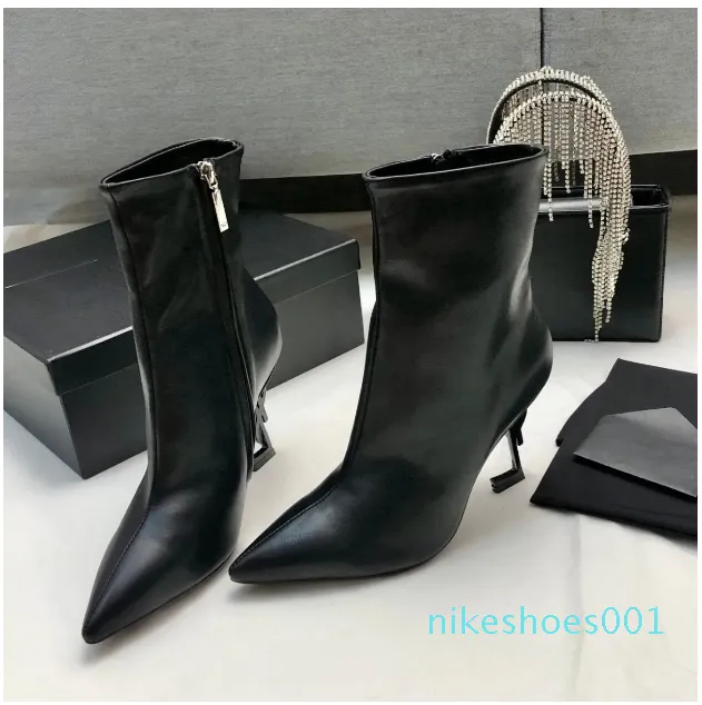 Opyum Anke bouts pointus en daim lettre courte talons hauts veau semelle en cuir véritable pour femmes chaussures à talons de luxe chaussures d'usine avec